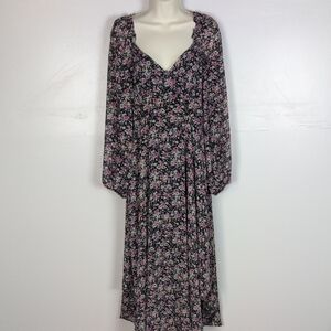 ASTR the Label Floral Print Midi Dress